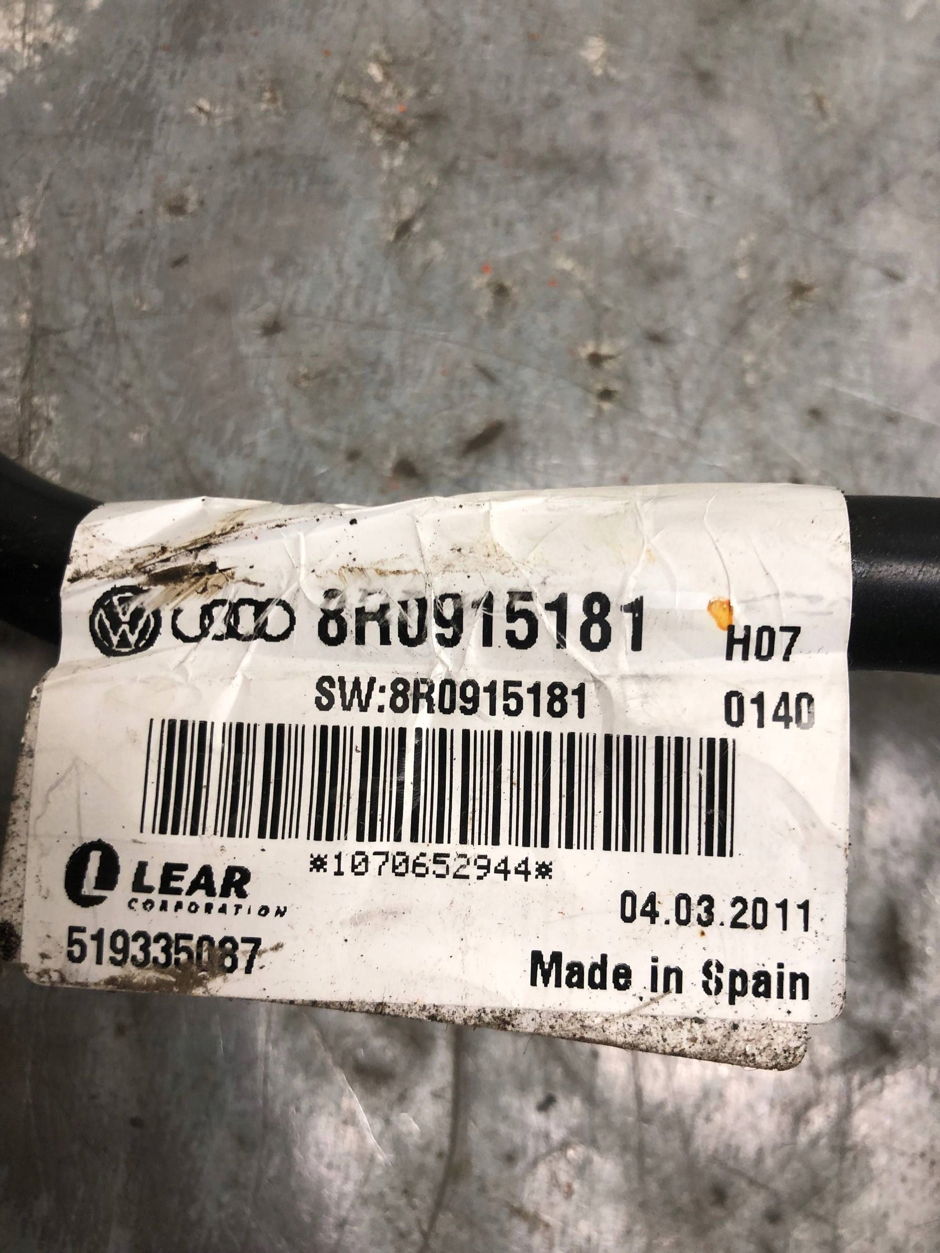 Batteriemanagement Sensor AUDI Q5 8R0915181