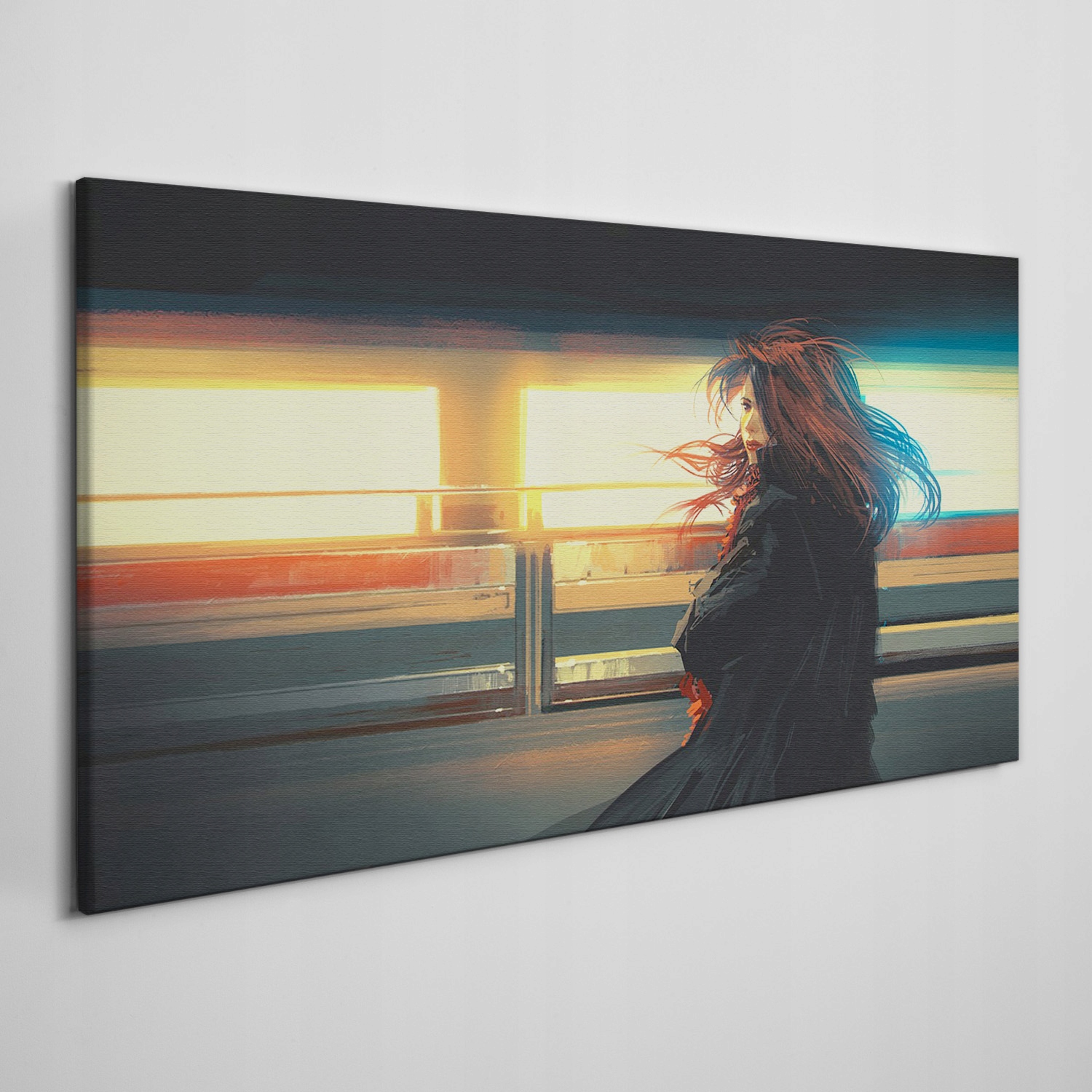 

Płótno obraz na ścianę Kobieta cyberpunk 140x70 cm