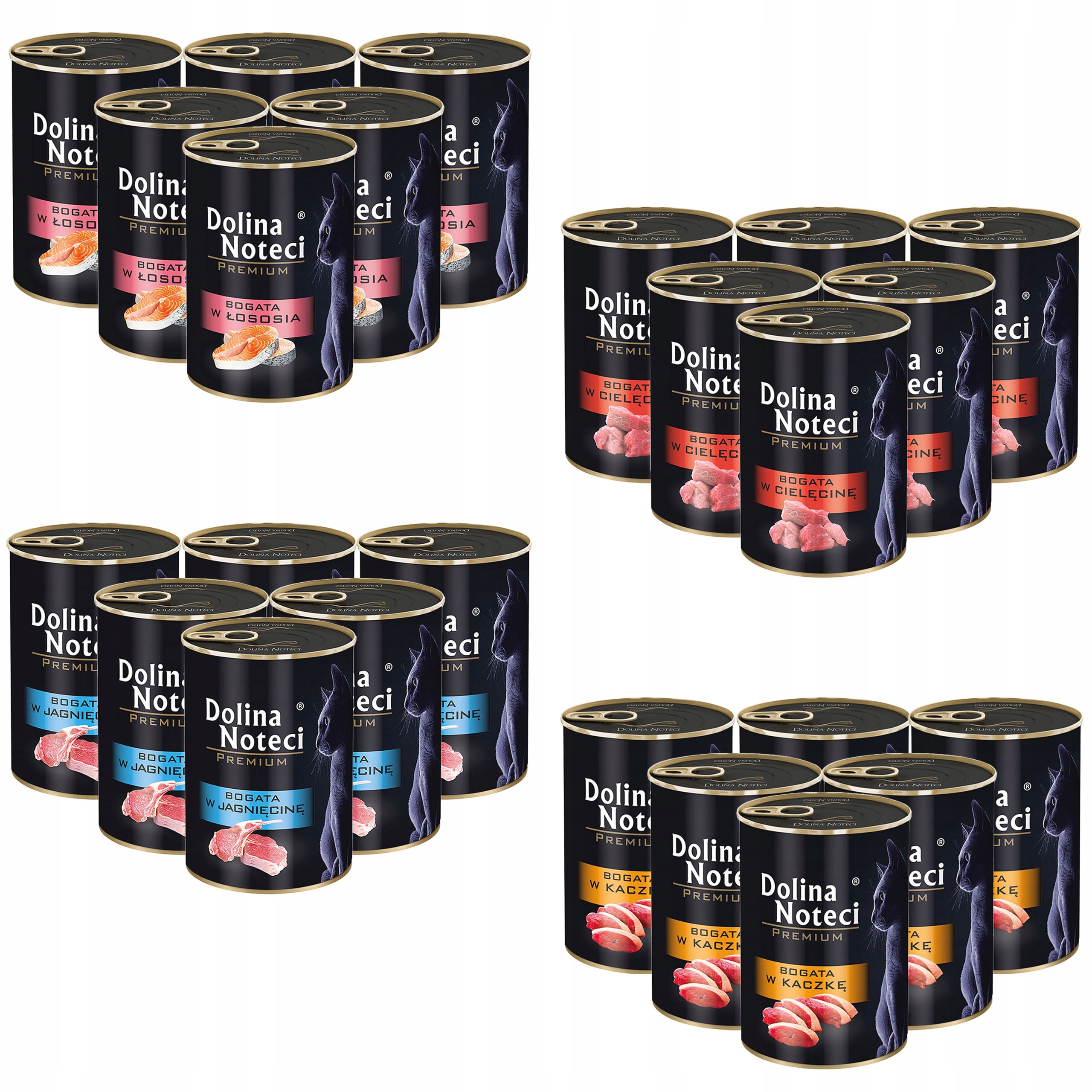 Levně Dolina Noteci Premium Krmivo mokré pro kočky mix chutí 24 x 400 g bez obilovin