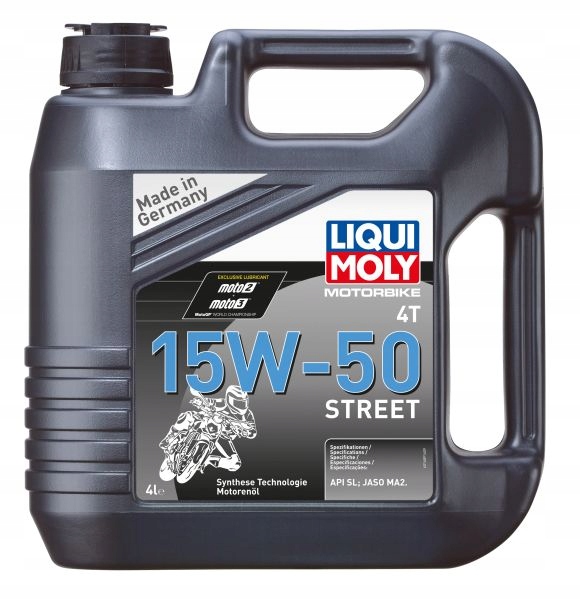 Olej 15W50 Liqui Moly Street 4l Sl Polosyntetický Sada pre vodiča #35