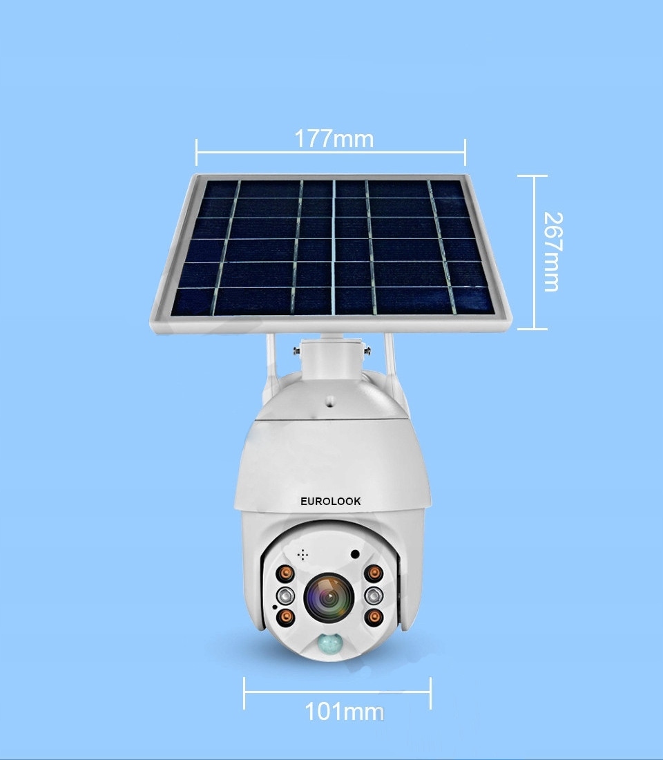 Kamera Obrotowa Zewnętrzna 4G GSM PIR Solar 2MPX Model EX-2536-4G-SOLAR