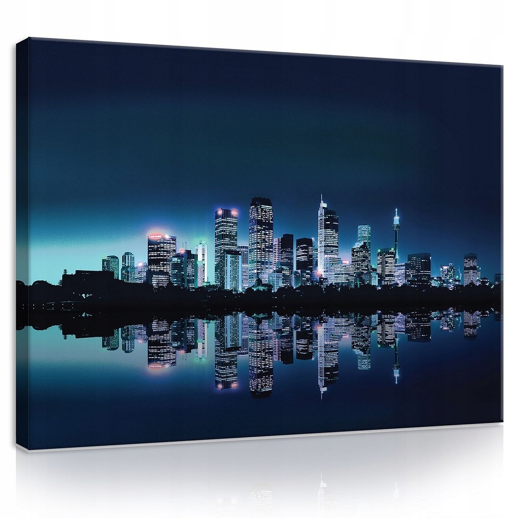 Obraz 100x75 Architektonická elegance v měsíčním svitu Městská krajina