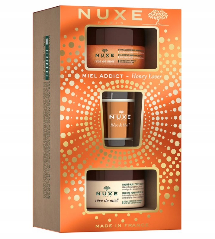 Xmas 2022 Set Nuxe: Reve de Miel Deliciously, Vegan, Calming, Body Scrub, 1