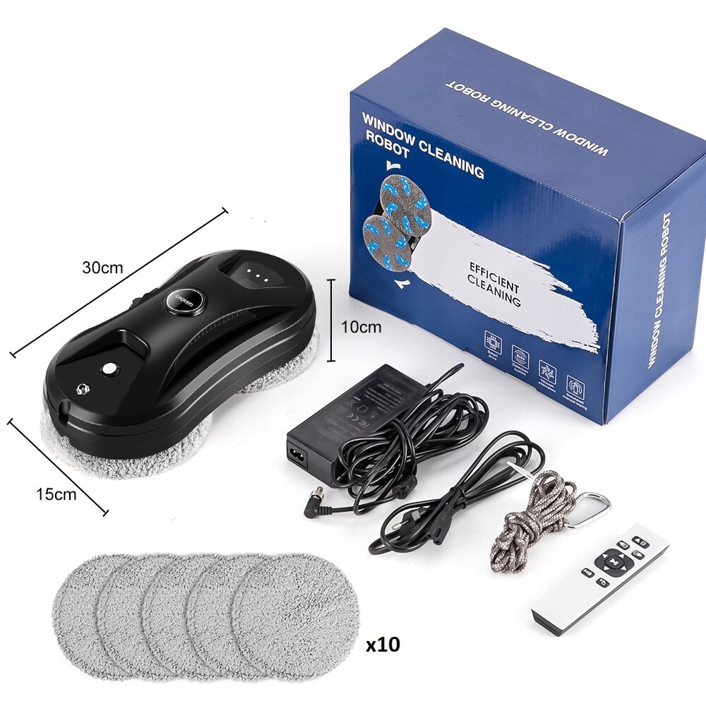 ROBOT DO MYCIA OKIEN SZYB GLAZURY LUSTER PODŁÓG Głębokość produktu 15 cm