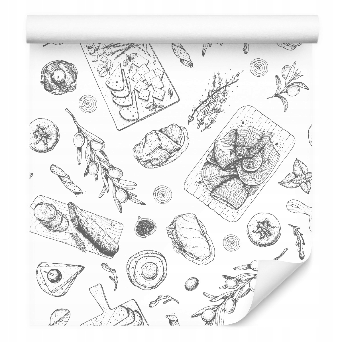 Tapeta v roli 10 m Jídlo Snacky do kuchyně