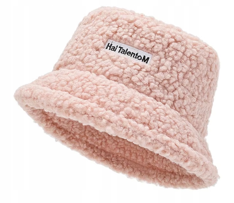 KAPELUSZ ZIMOWY RYBACKI BUCKET HAT REGULOWANY RÓŻ
