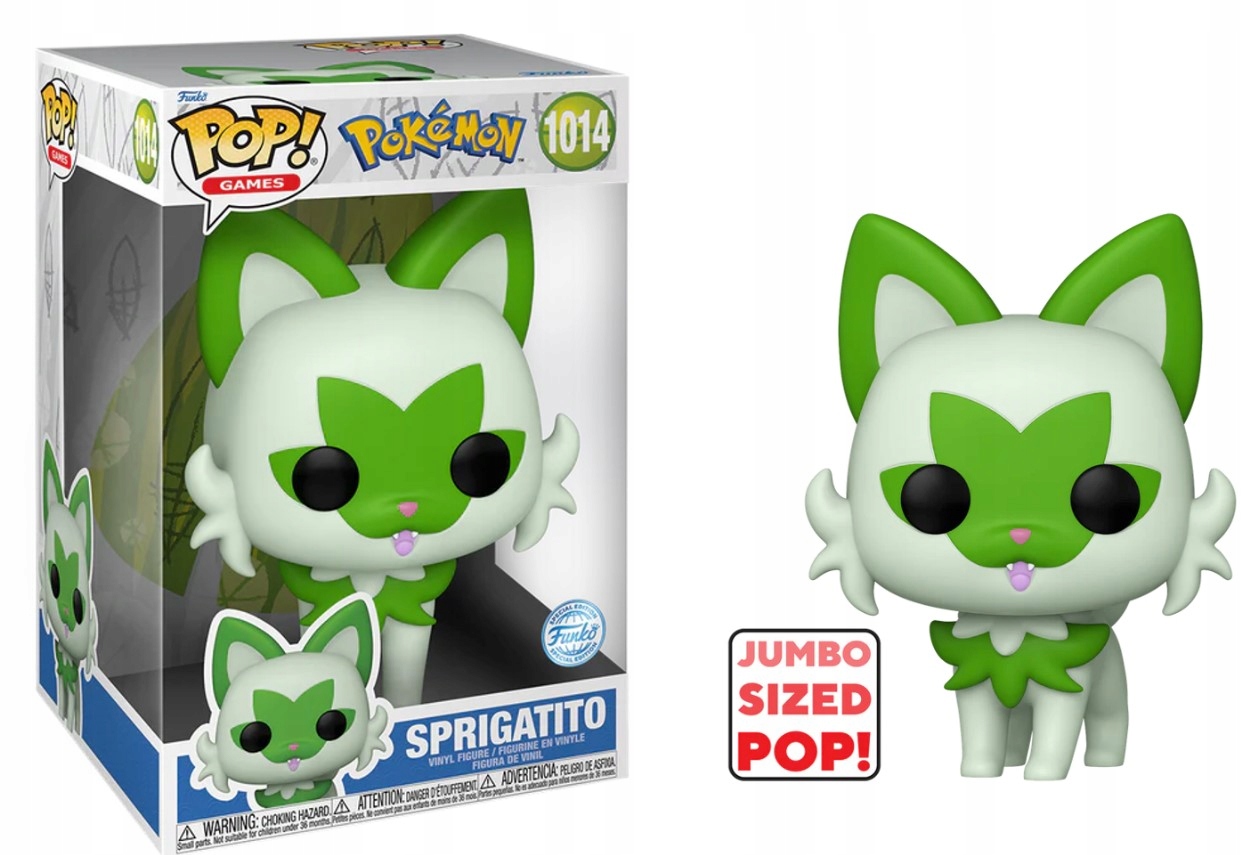 Funko Pop! Pokemon Pop Games1014 Sprigatito Jumbo 25cm