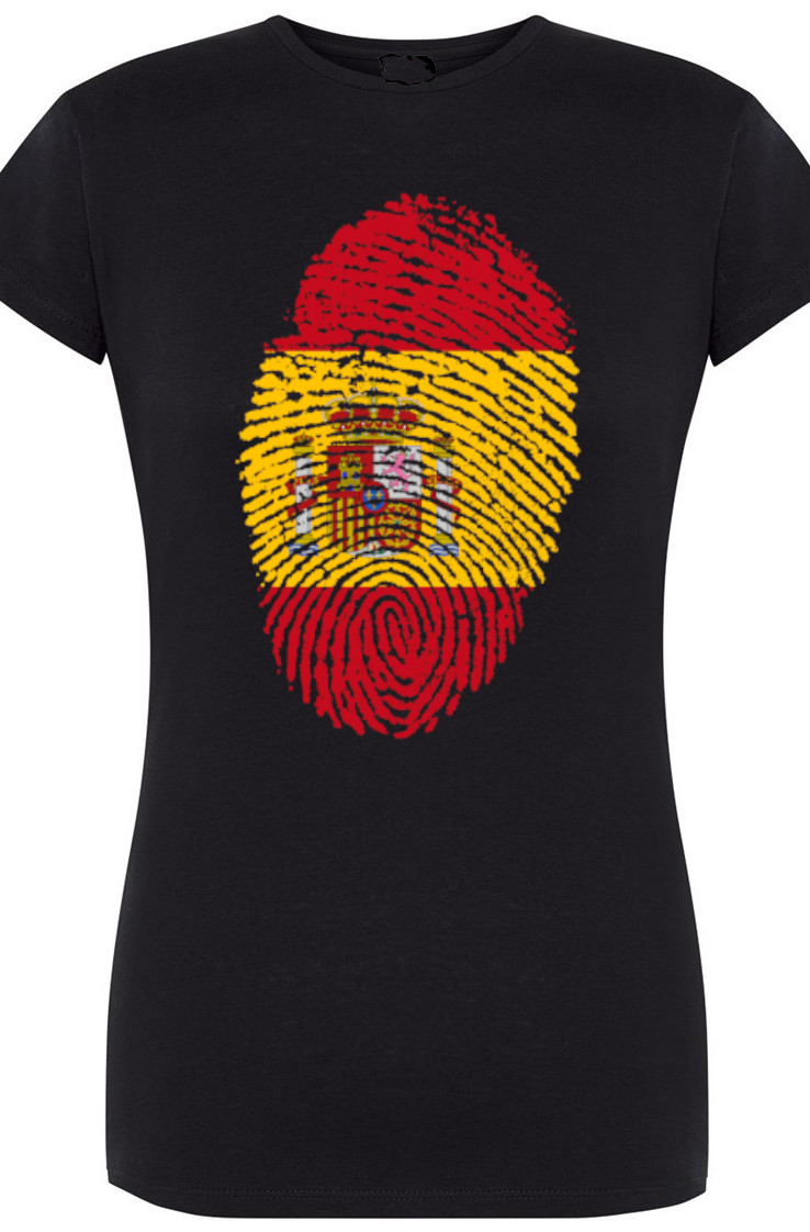 Hiszpania Odcisk Palca Damski T-Shirt Rozm.L