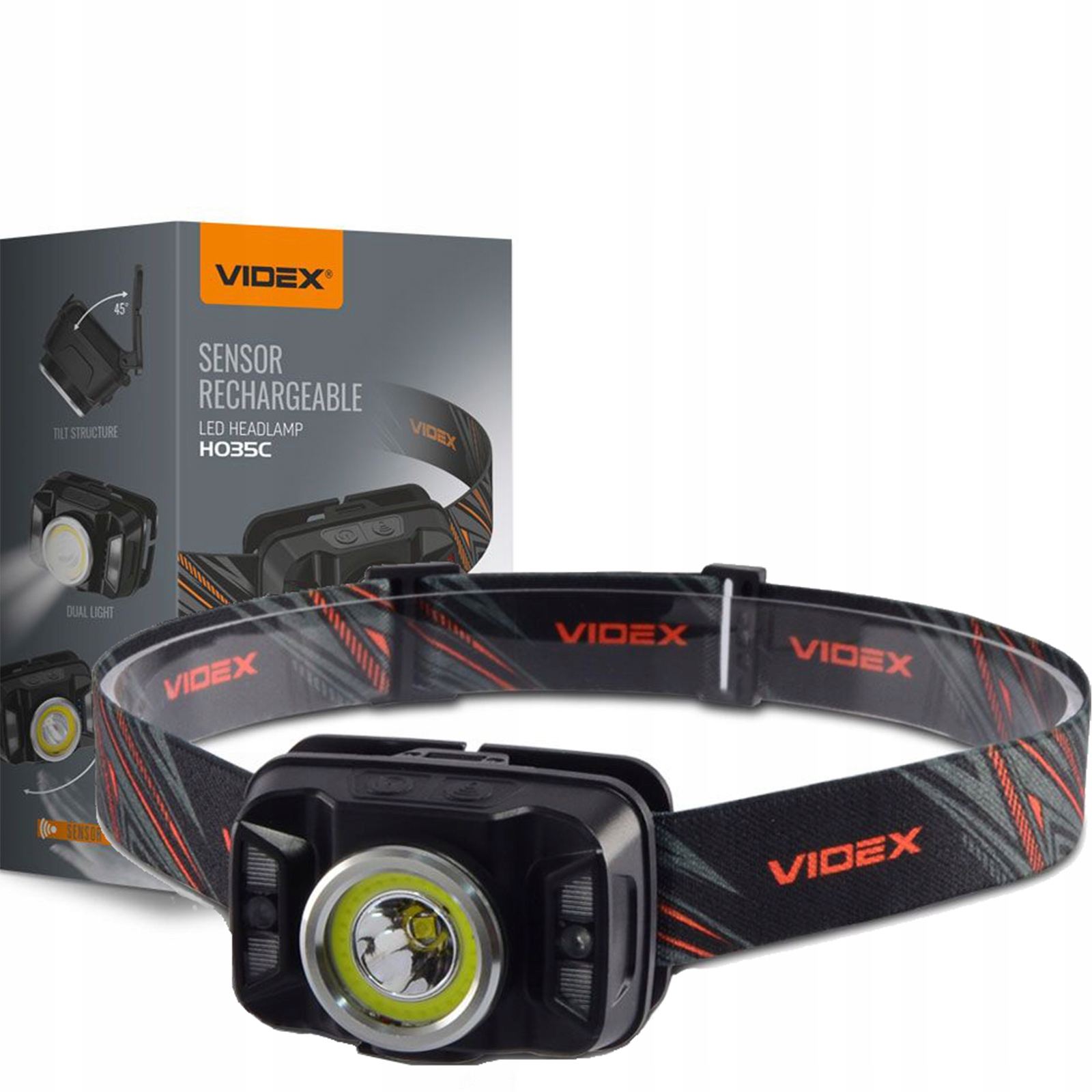 

Latarka Czołowa Led Akumulatorowa 5W+COB 410lm