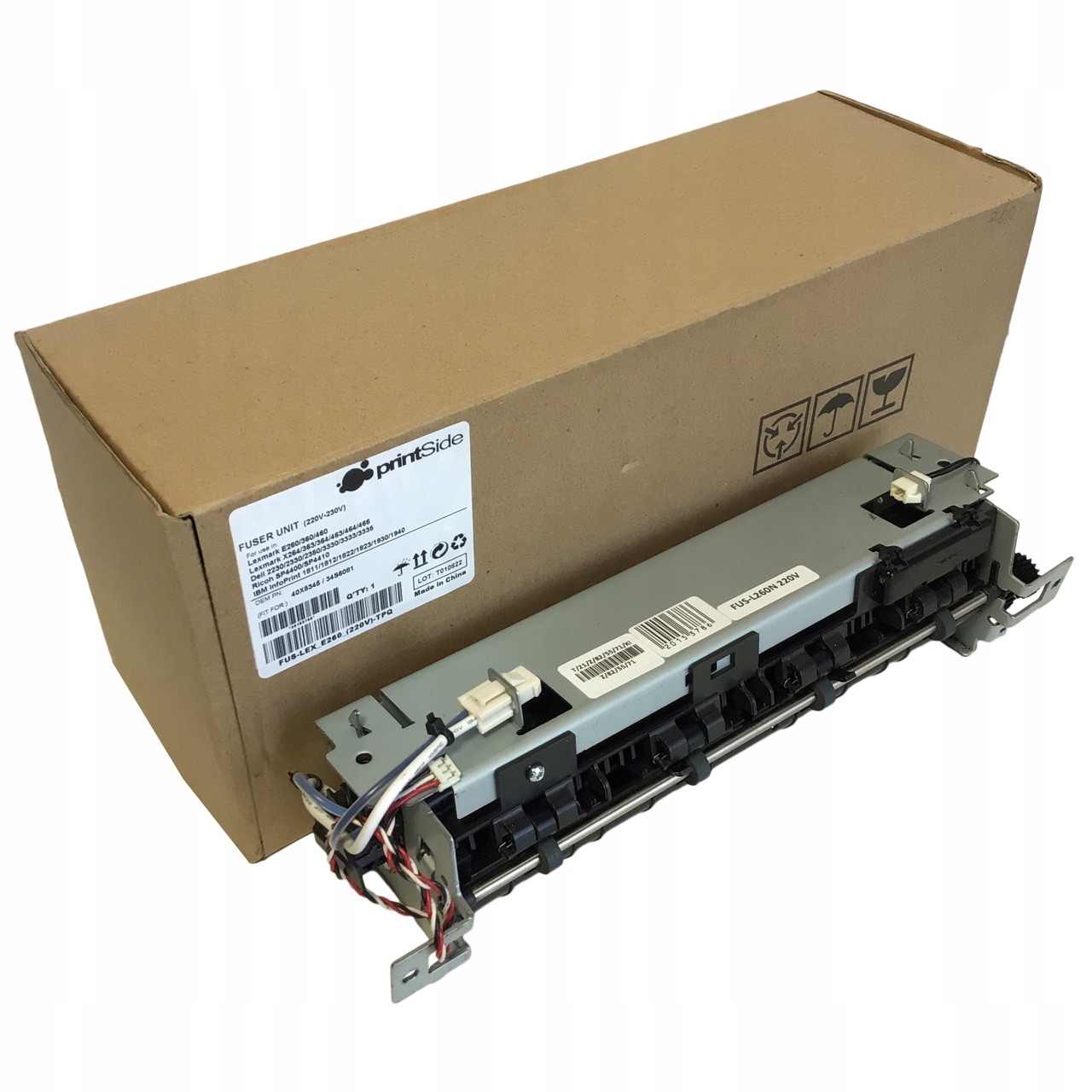 Fuser Lexmark E260 E360 E460 E462 X264 X363 X364 X463 X464 466 220V 40X5345