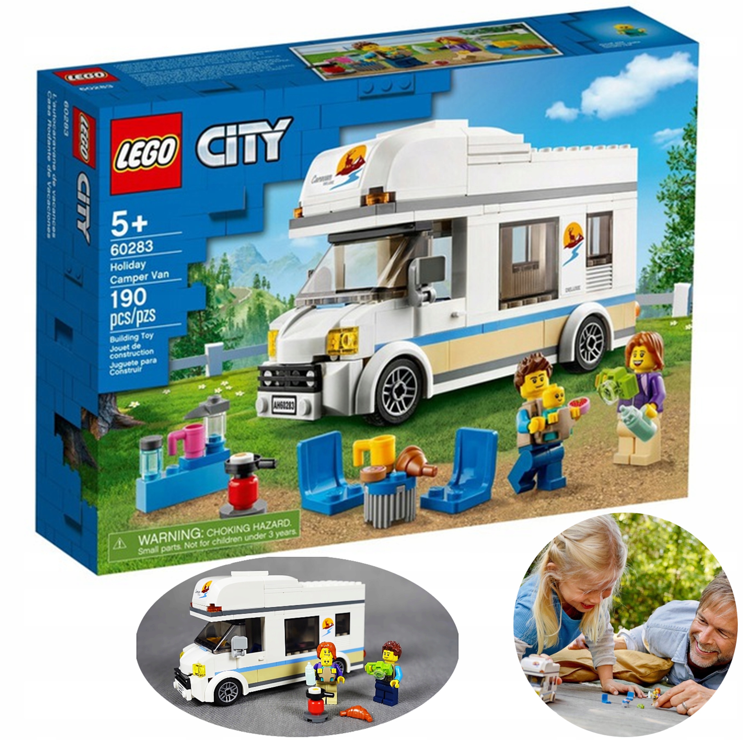 Фото - Конструктор Lego 60283 City Kamper Auto Kemping Minifigurki Klocki Dla Dzieci Kreatywn 