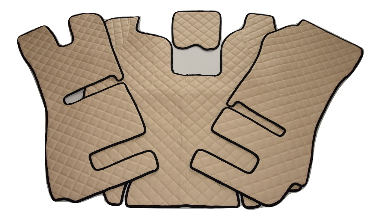 Pikované Koberce Kůže Scania R 2014-2017r automat béžové pevné křeslo