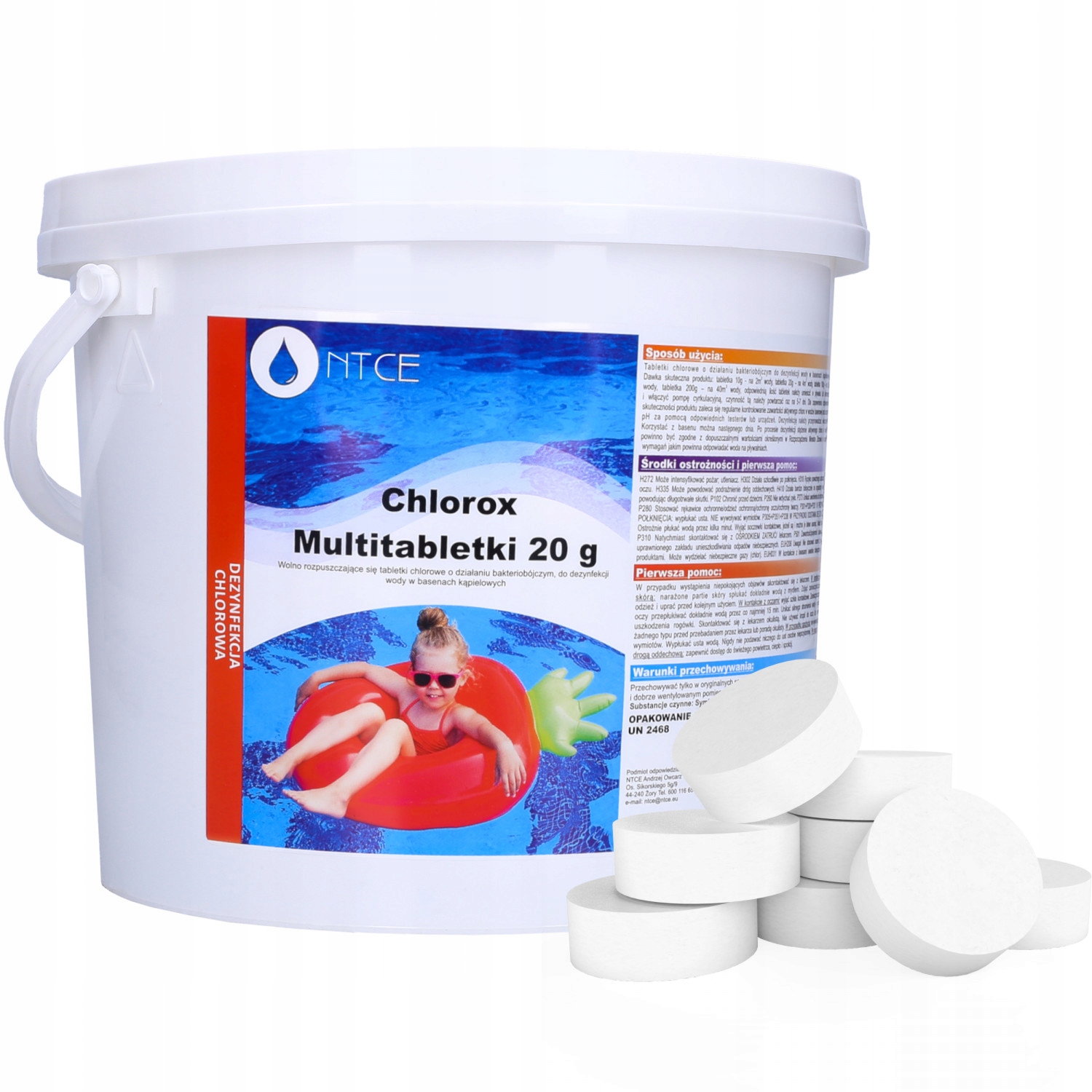 10w1 Chlor do basenu 3kg 20g tabletki multi do jacuzzi chemia do basenu