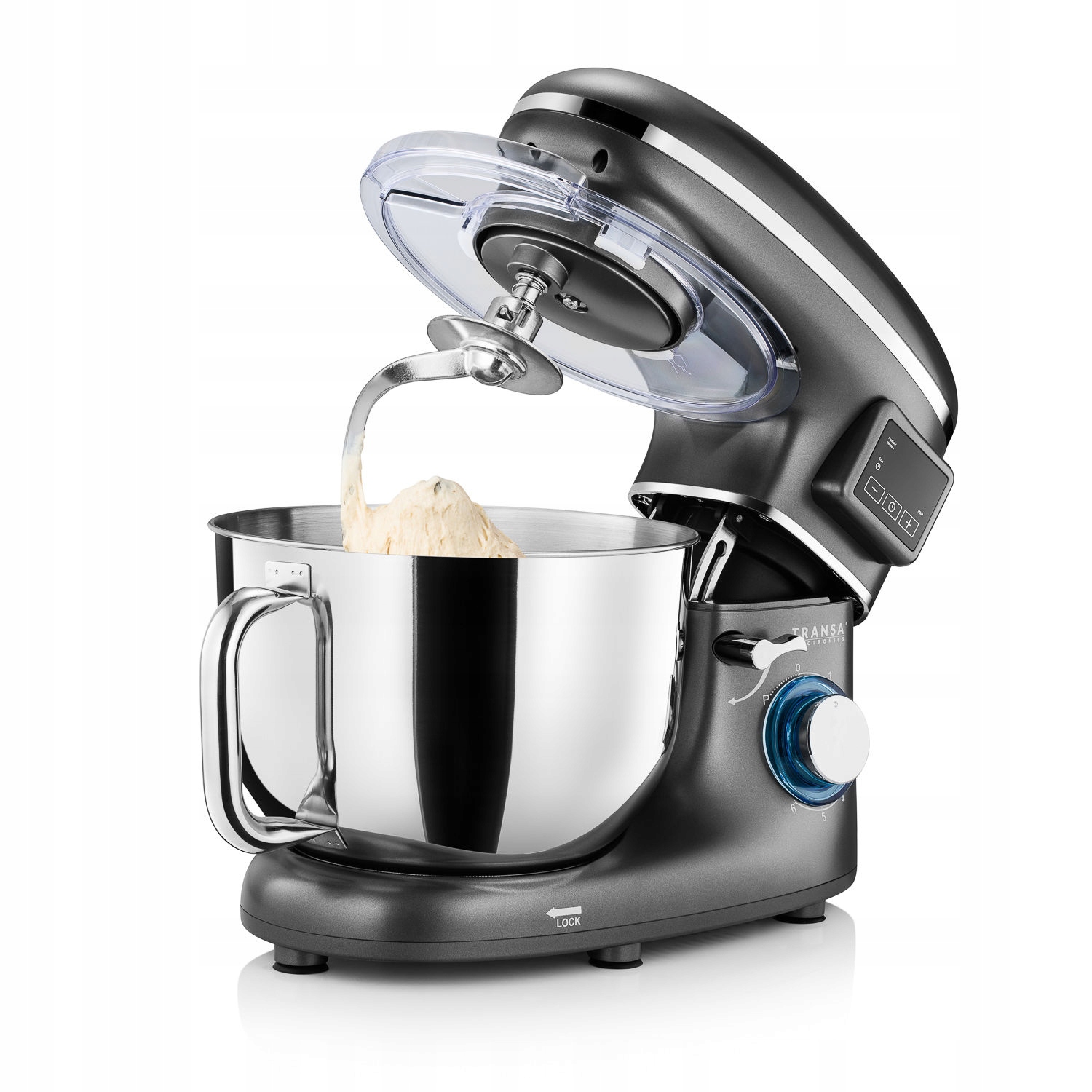 Robot Planetarny Kuchenny z podgrzewaną misą MIKSER Silver 2800W MISA 6L Moc 1800 W