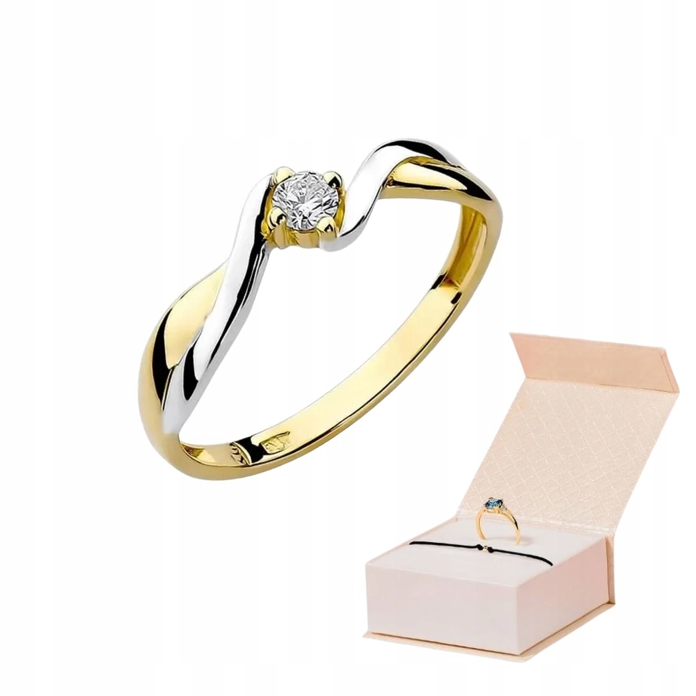 Zlatý Prstýnek 585 S Diamantem 0,08 ct Zlatý Náramek