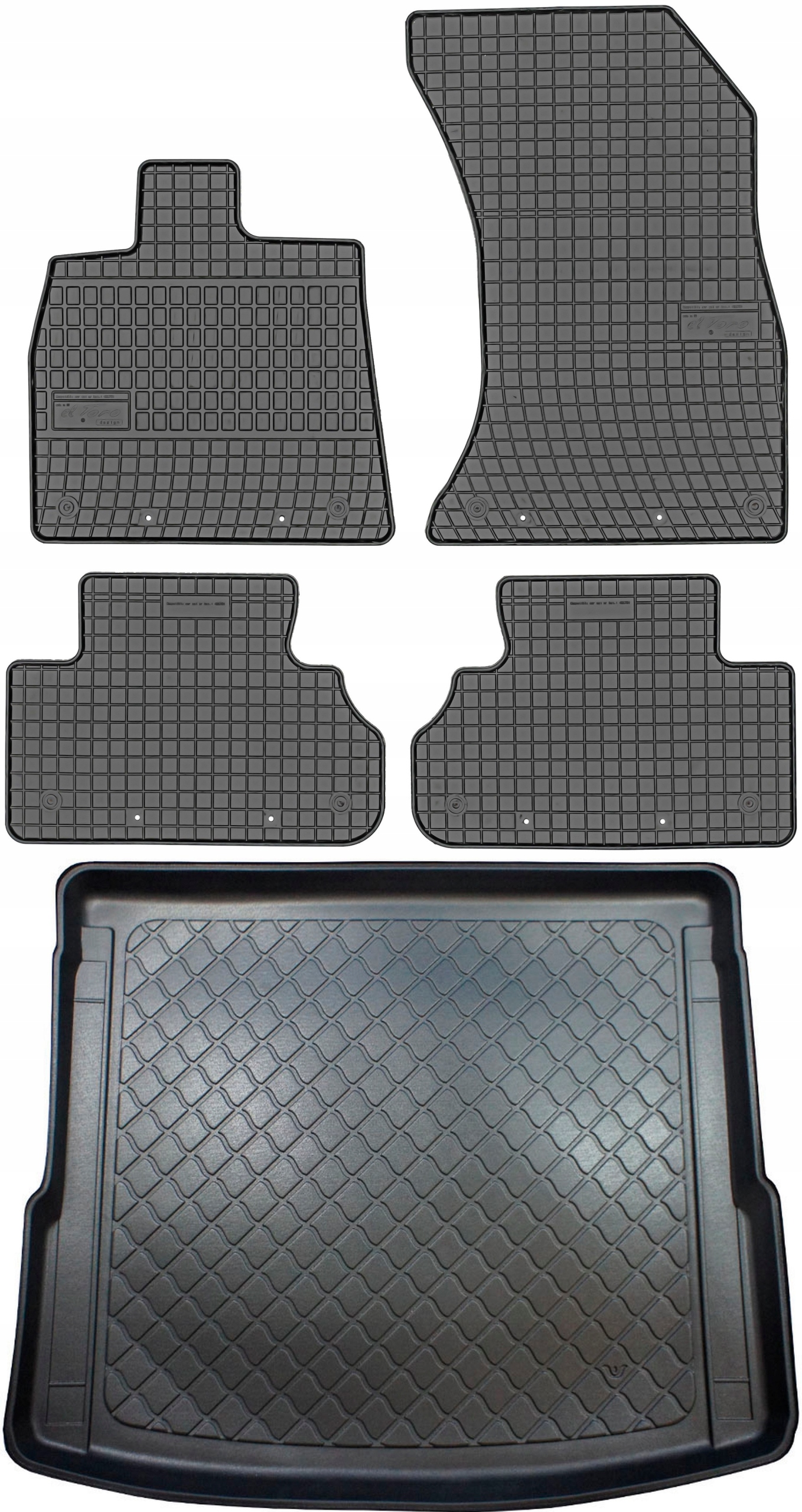 Audi Q5 II Suv 2017- Gumové stierače rohož batožinového priestoru