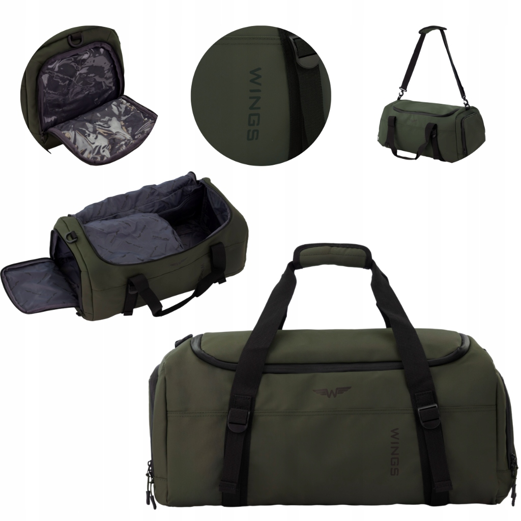 Sportovní cestovní taška 36L voděodolná s kapsou na obuv Wings Rook