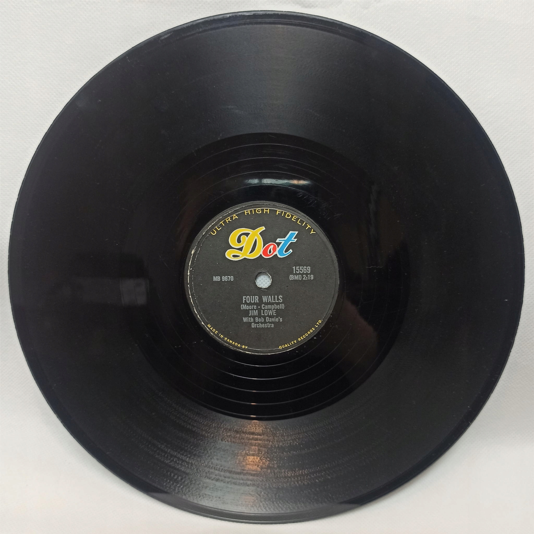 Jim Lowe Talking To The Blues/Four Walls 15569 Dot