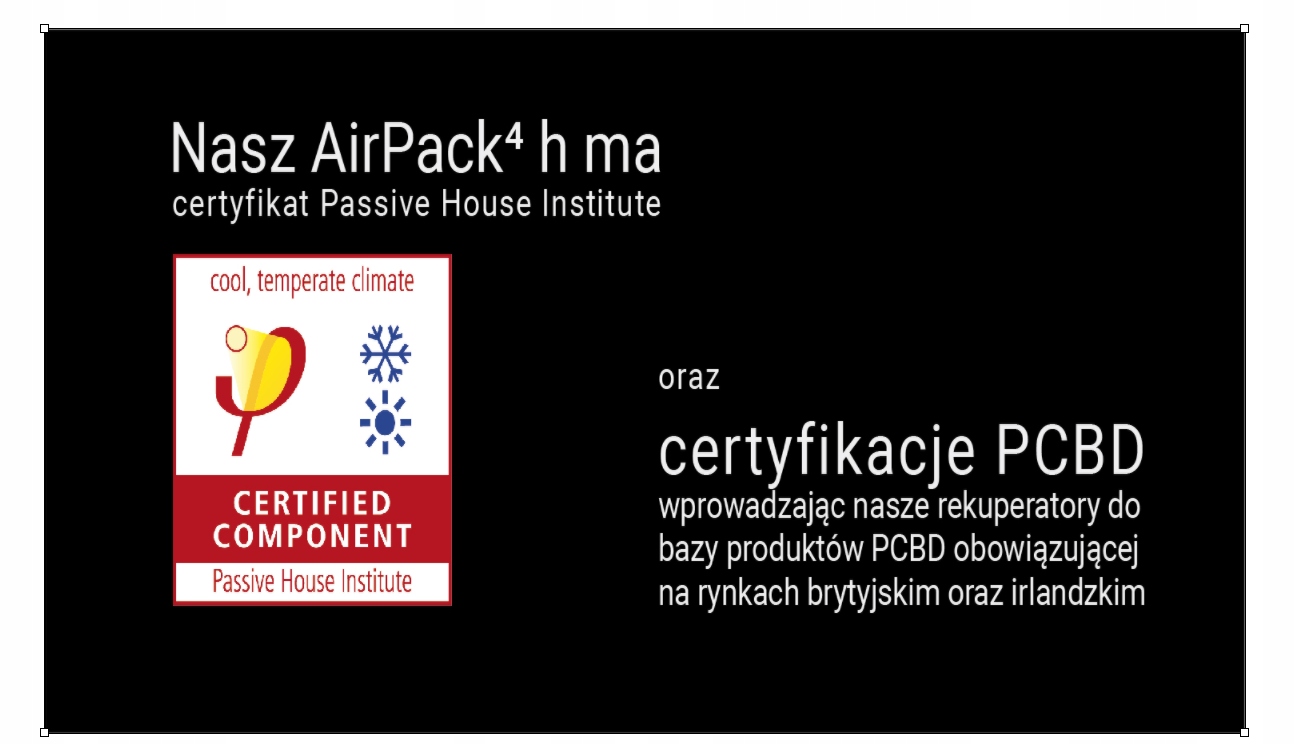 Rekuperator Energy++ 400h Thessla Green AirPack4 Rodzaj rekuperator