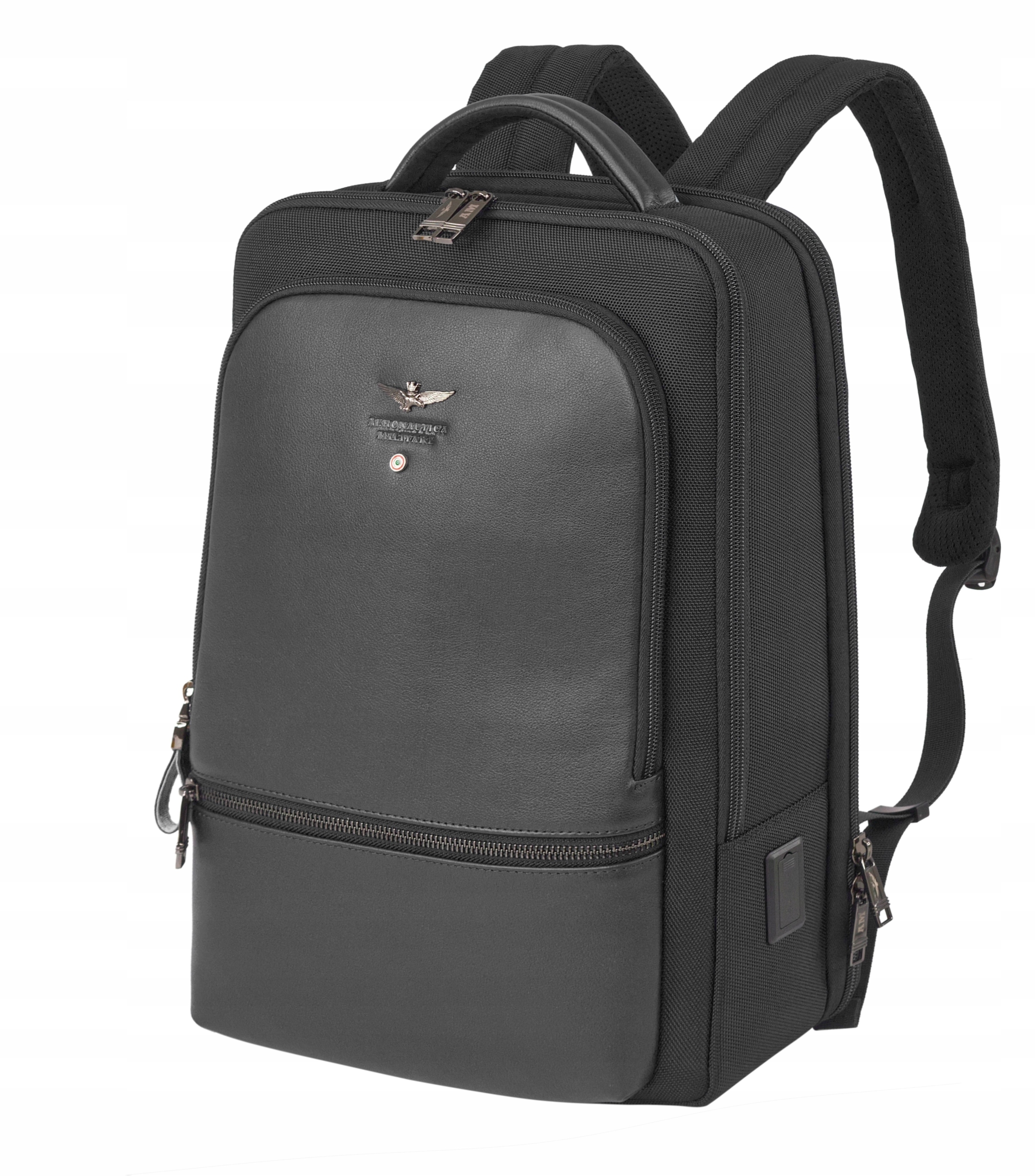 Plecak Duzy Na Laptop Aeronautica Militare Task AM-533 Ne Czarny Nero