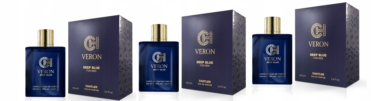 Chatler Veron Deep Blue 3x100 ml parfémovaná voda Set