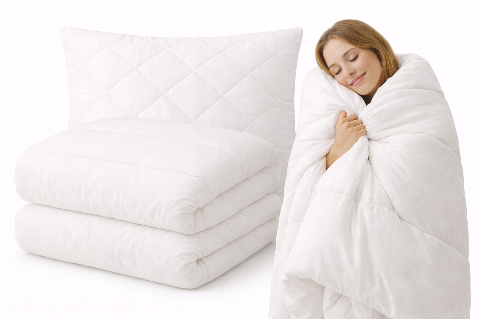Celoroční teplý set přikrývka 160x200 polštář 70x80 Polská kvalita