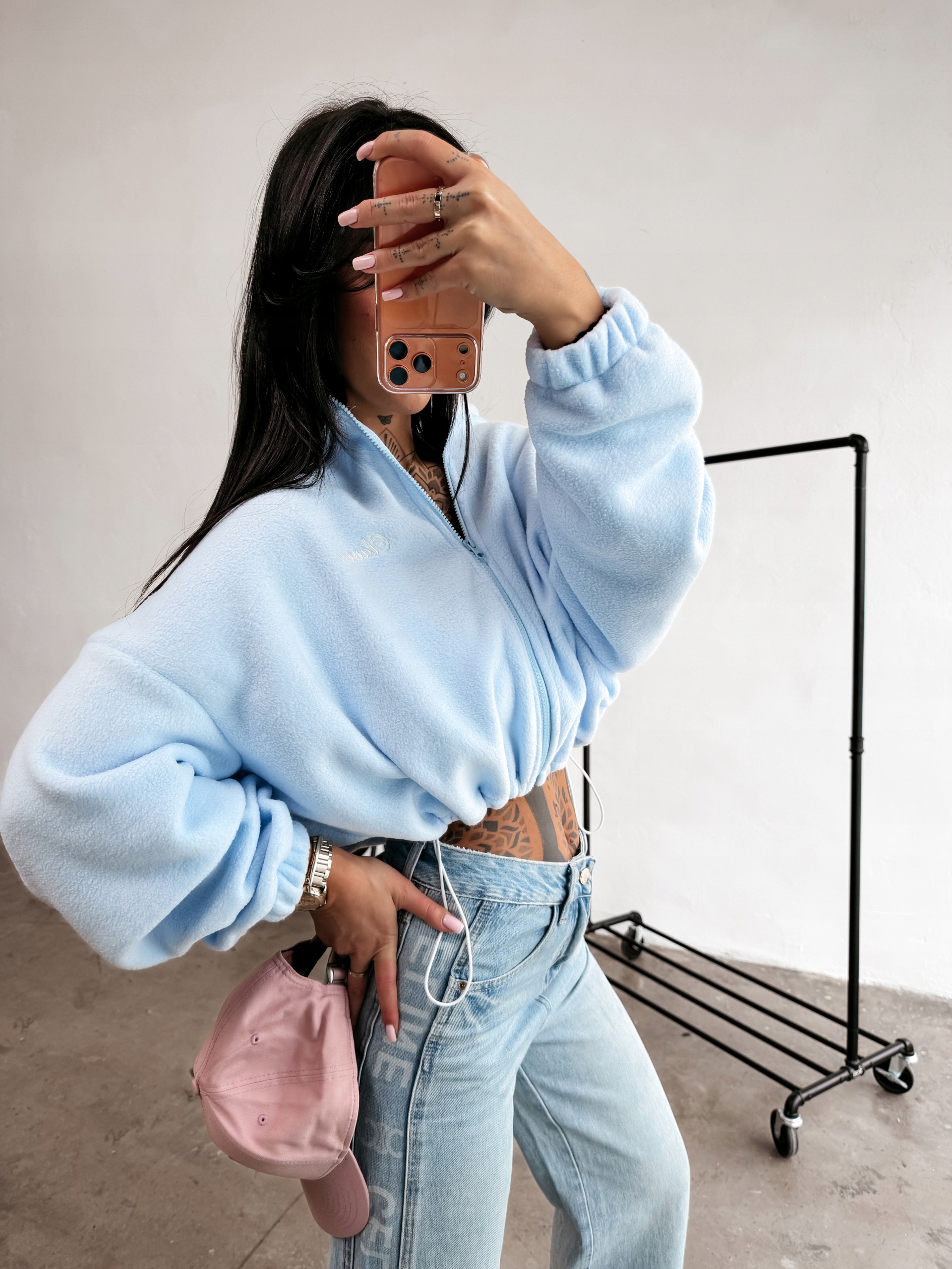 Mikina Softi O La Voga Modrá M