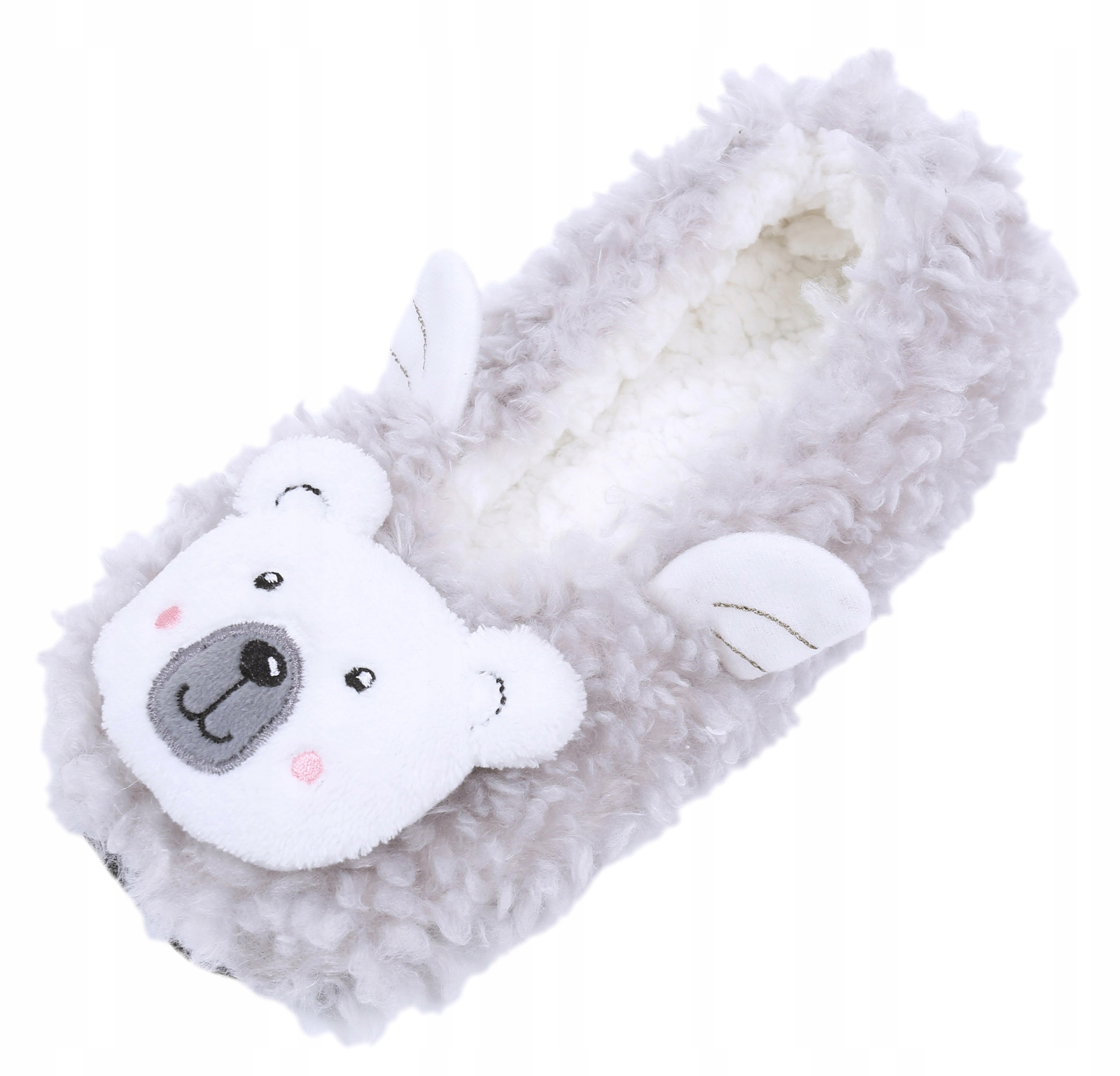 

Jasnoszare papcie misie ze skrzydłami 36-38