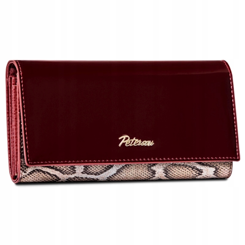 Peterson PTN-BS-466-4606 Sn/r dámská kožená peněženka vínová Kůže