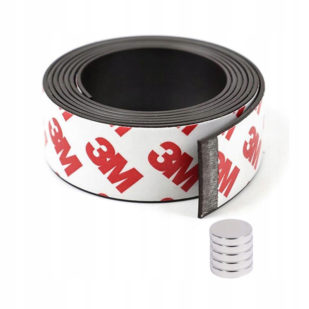

Taśma Magnetyczna 3M Samoprzylepna 25mm /2mm/ 5m
