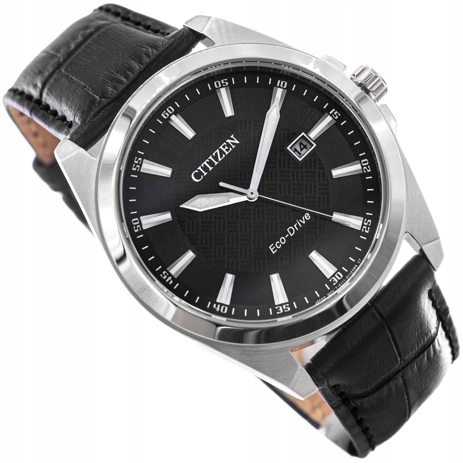 Pánské Hodinky Citizen BM7108-14E Eco-drive Černé Na Řemínku Datumovka 100 M