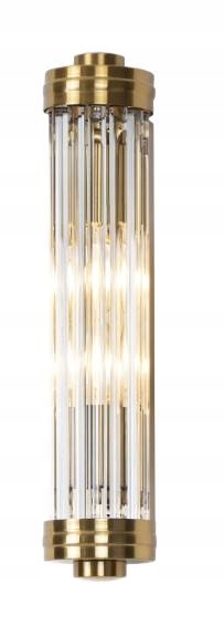 Dekoratívna mosadzná nástenná lampa podlhovastá 40 cm glamour Maxlight