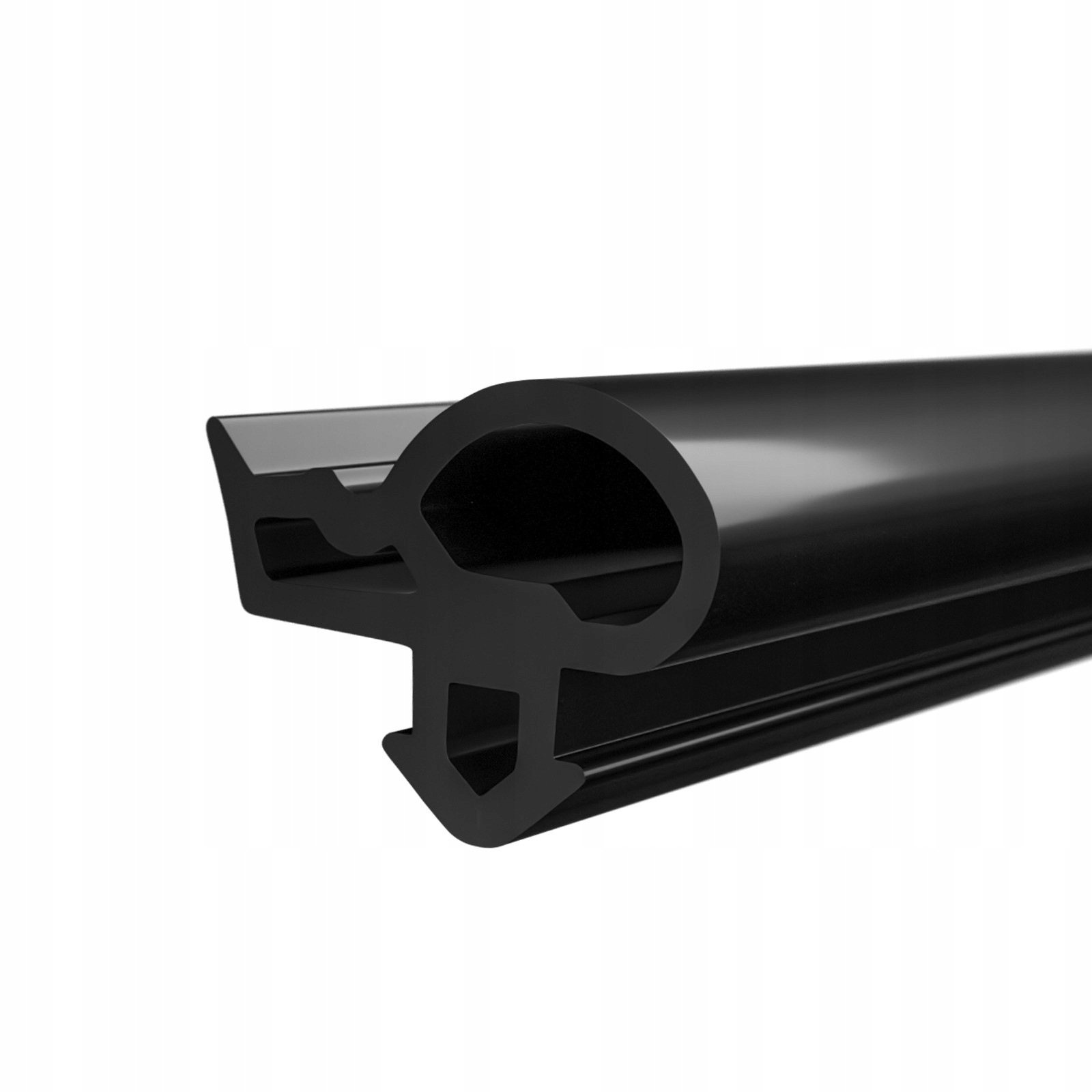 Pvc tesnenie na okná pre rámy a krídla okna Decco Čierna Epdm S-1628 100 m