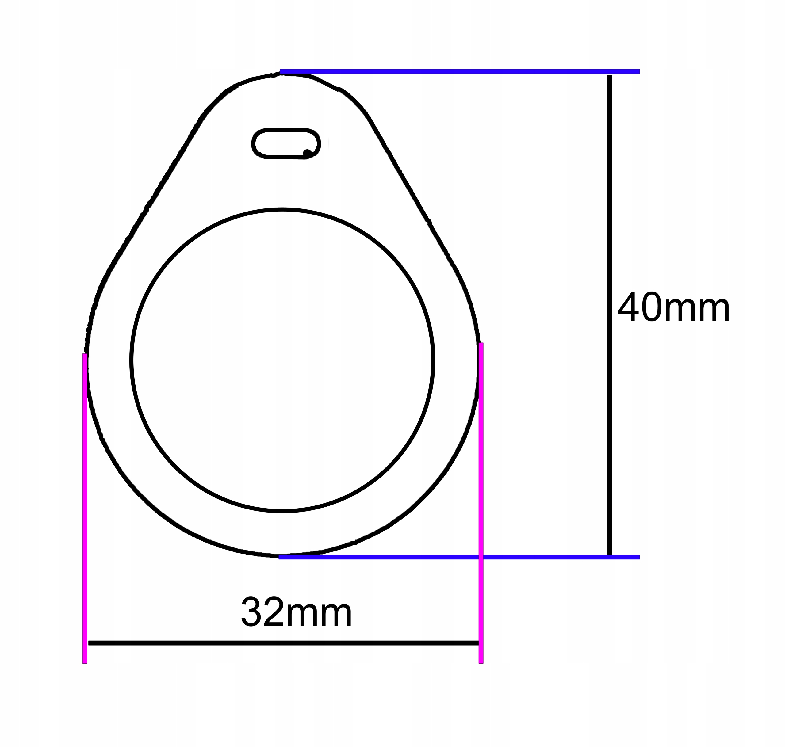 Brelok NFC RFID T5577 125kHz UNIQUE PROGRAMOWALNY Rodzaj brelok