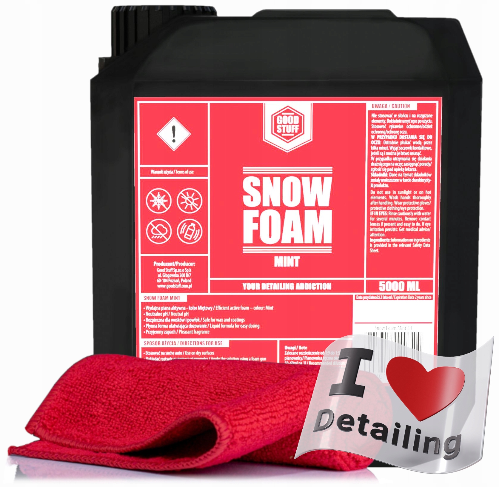 GOOD STUFF Snow Foam MINT 5L-Активная пена
