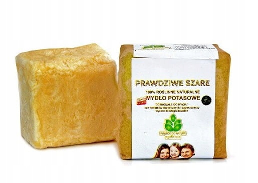 

Szare mydło potasowe w kostce, roślinne 100g