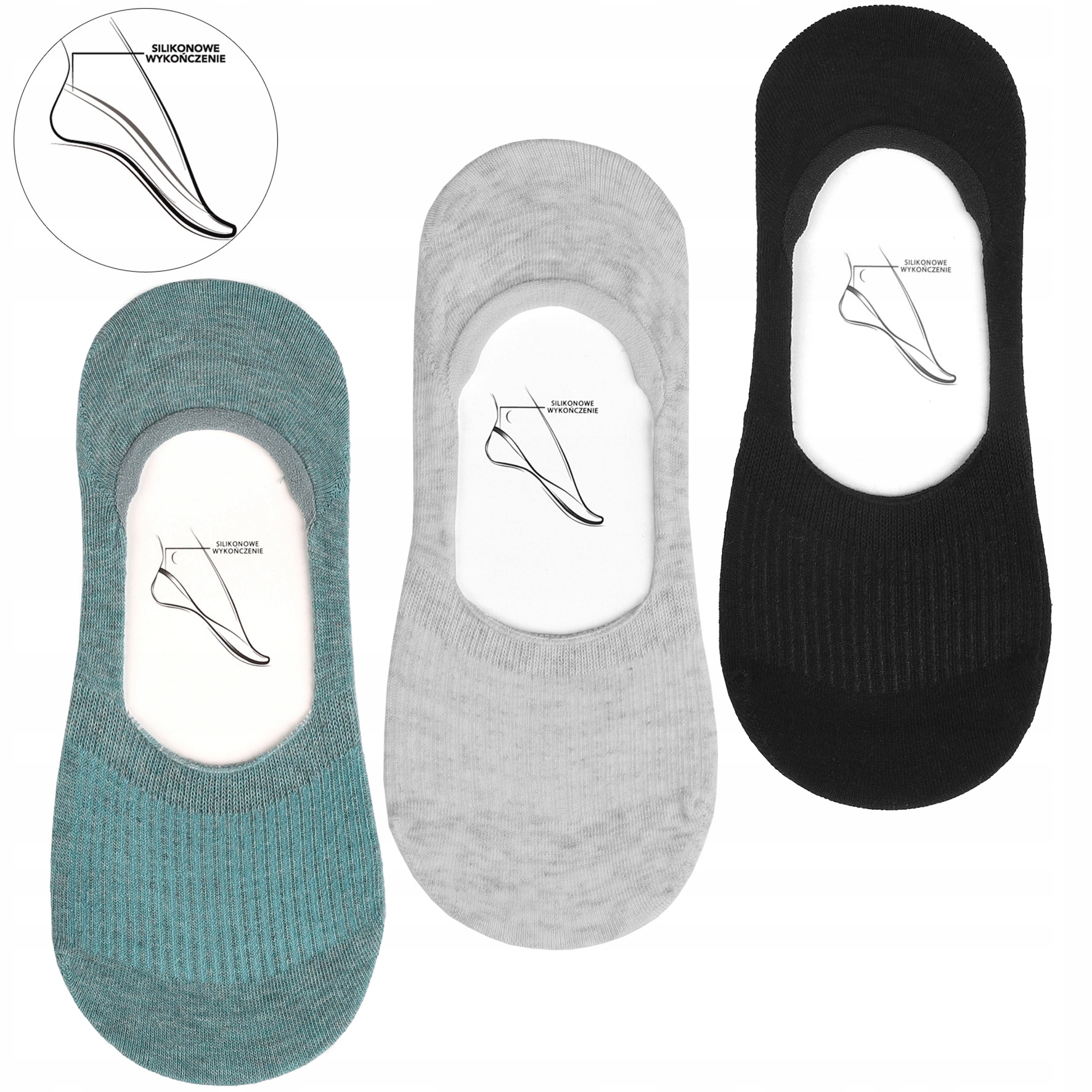 

Skapetki Stopki Damskie Niskie Moraj 35-38 3-PARY