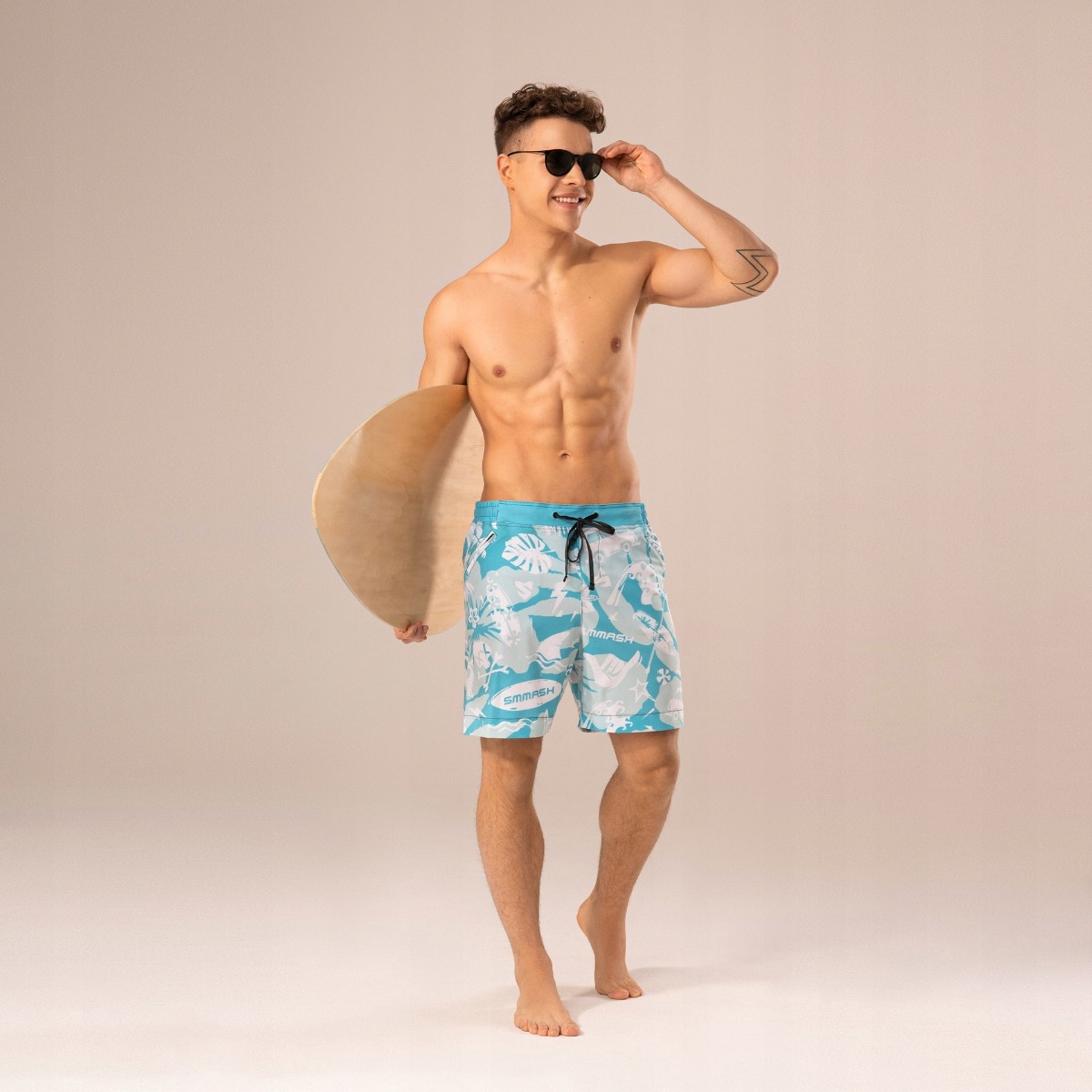 

Męskie Boardshorty Spodenki Kąpielowe Smmash