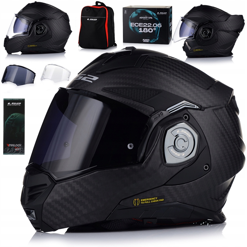 Motocyklová Prilba LS2 FF901 Advant X Carbon Čeľusťová Pinlock Batoh