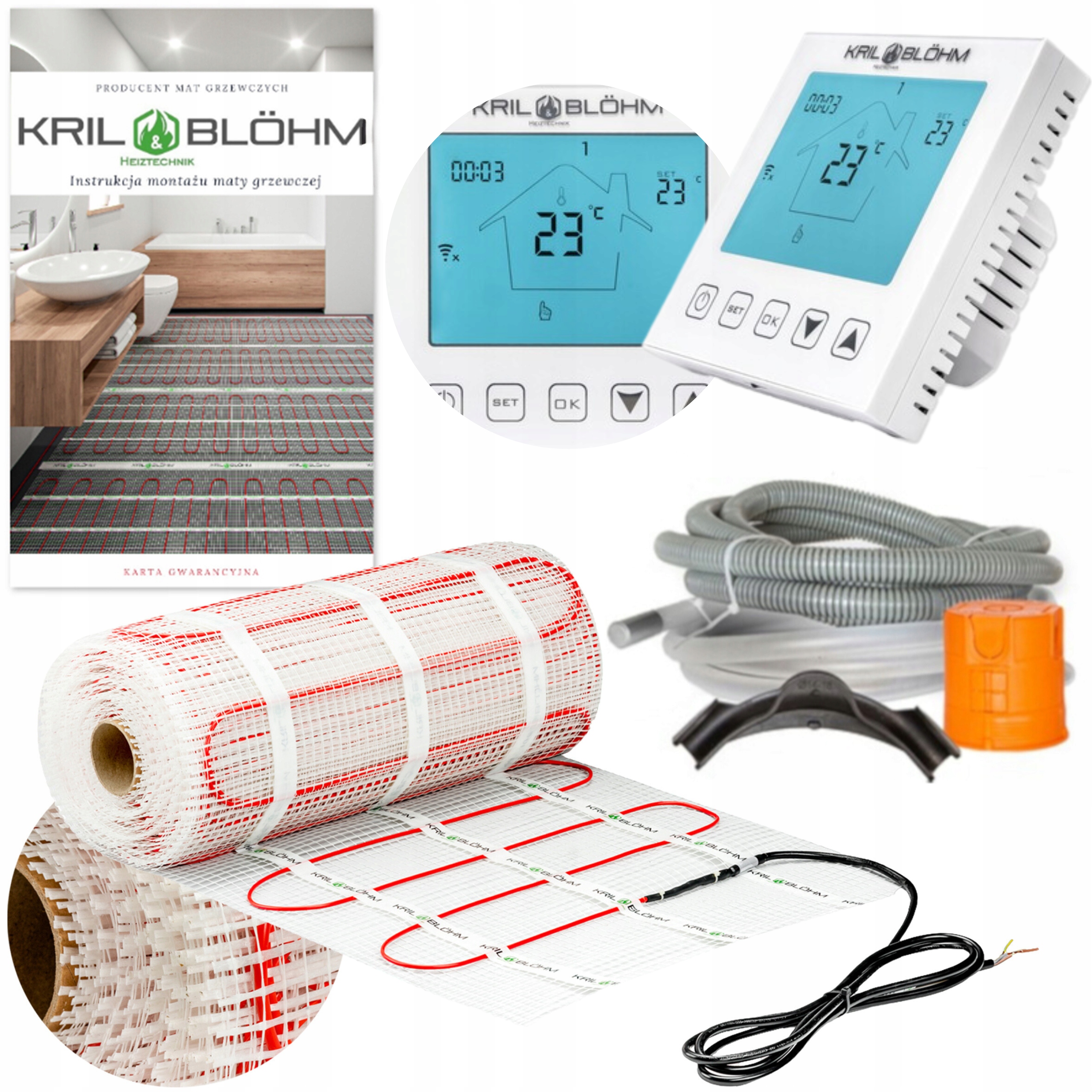 Zestaw mata grzewcza K&b 15m2 Groen T-2 Wi-Fi