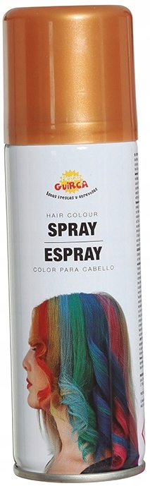 

Zmywalna Farba do Włosów Spray Lakier Złota 125ml