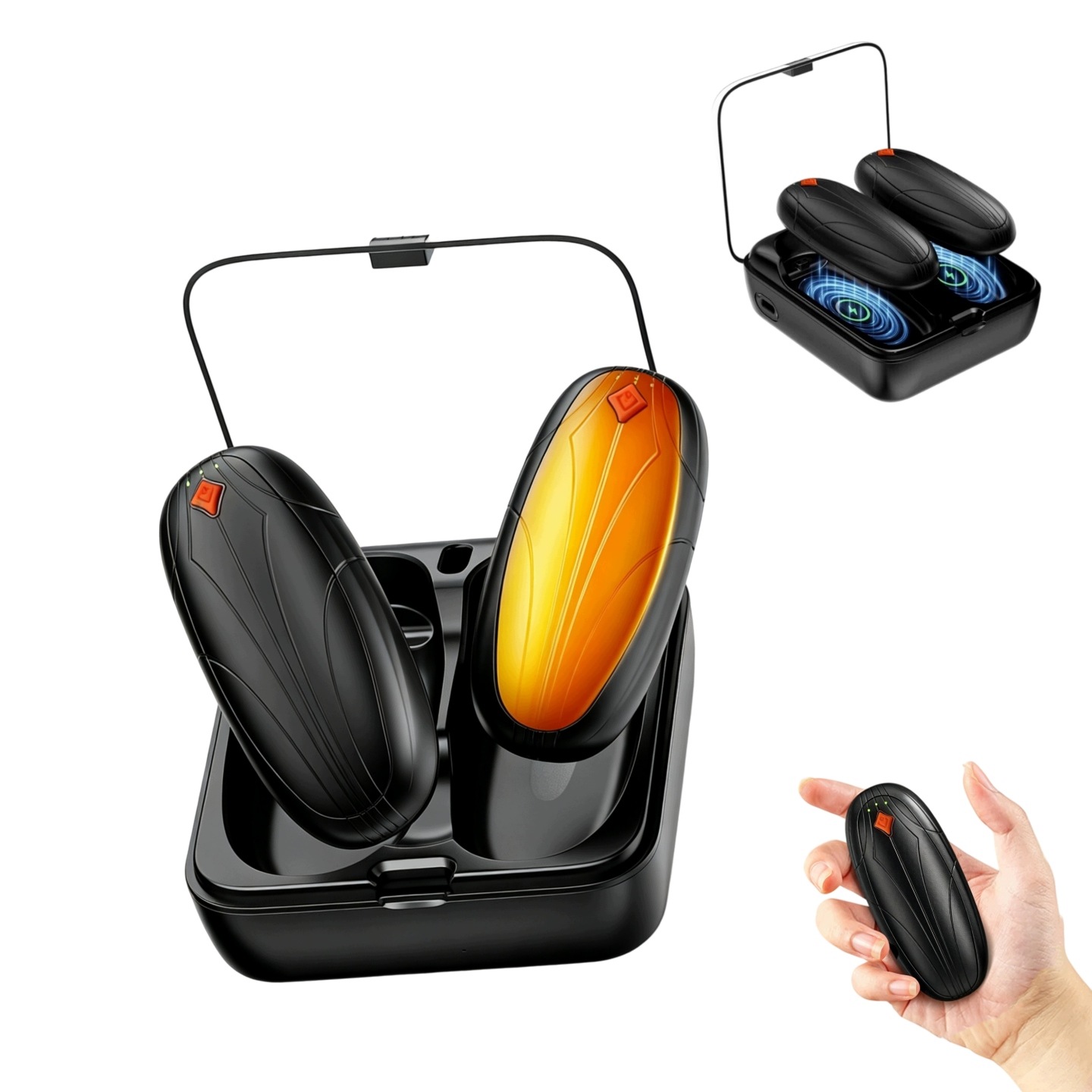 Mini Elektrický Ohřívač Rukou 2V1 Usb 10000 mAh