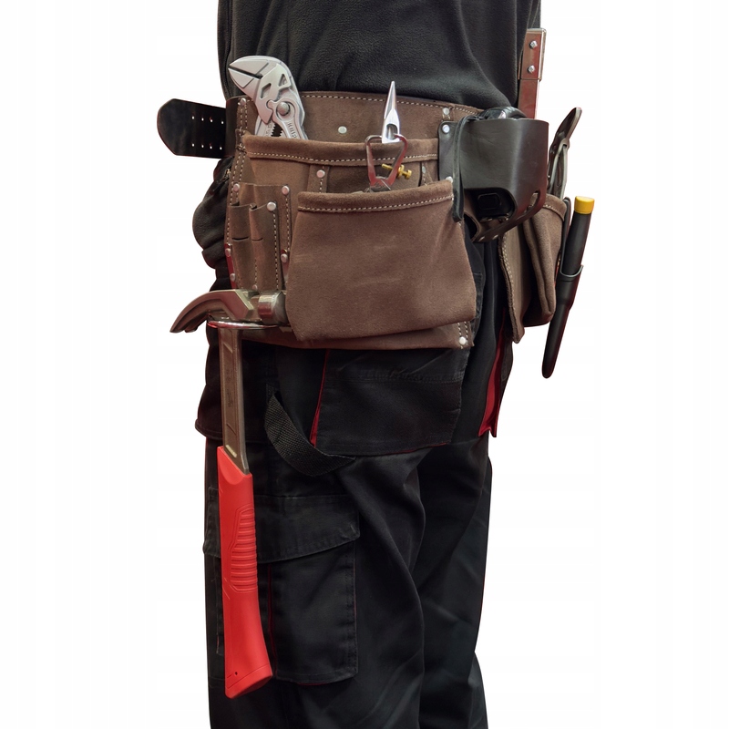 PAS NARZĘDZIOWY DEKARSKI MONTERSKI SKÓRZANY SCHMITH SPN01-02 Liczba kieszeni 5