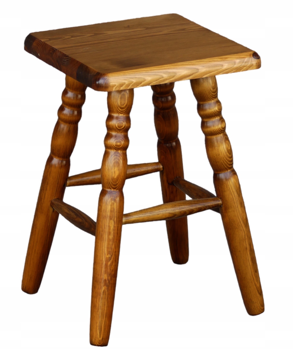 Kuchyňská Stolička Soustružená Čtverec dub