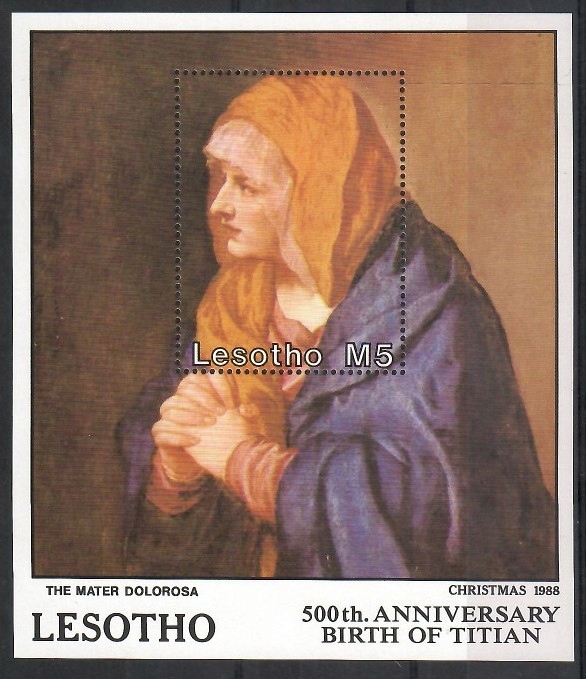 Lesotho 1988 Mi bl 57 Czyste **