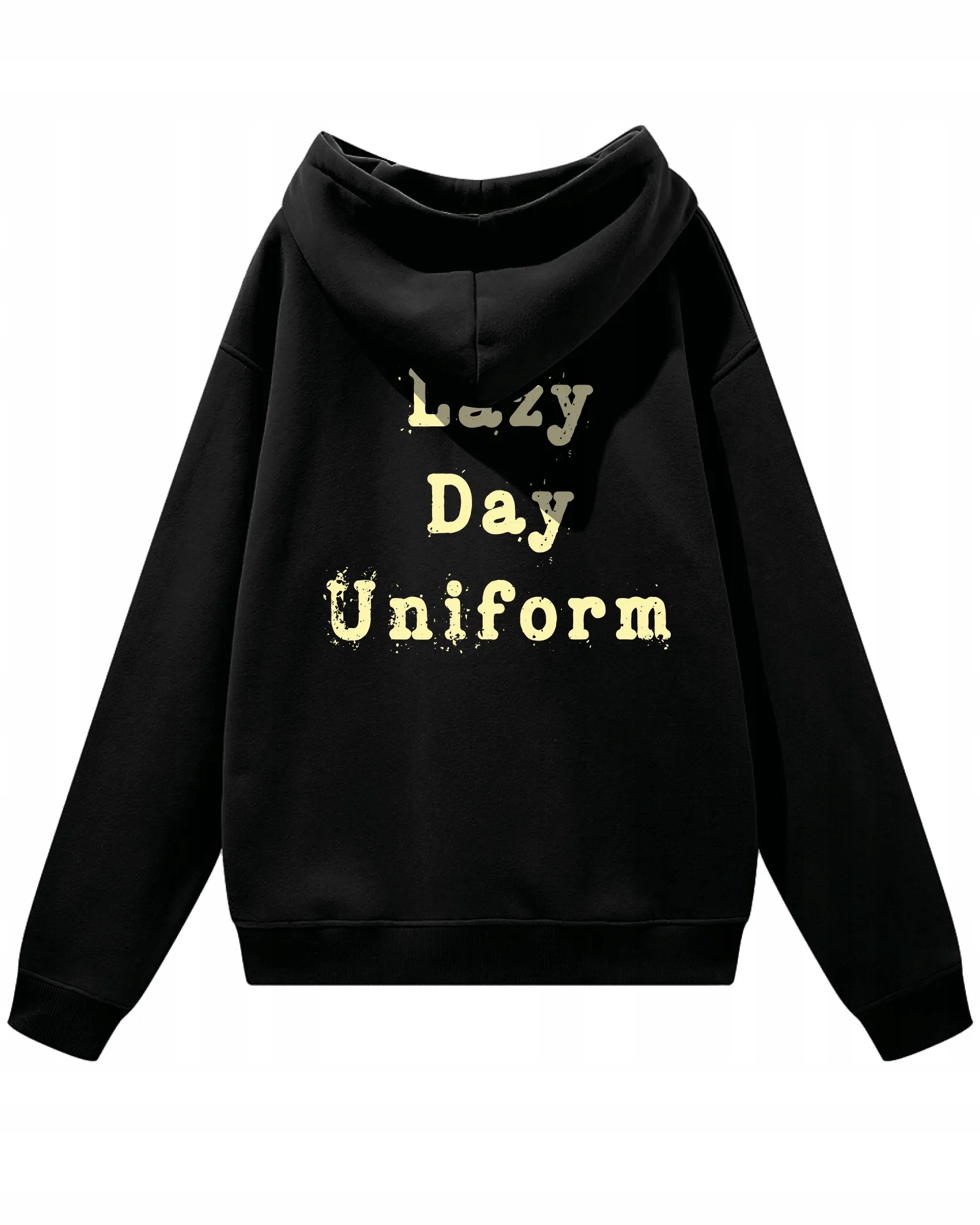 Oversize mikina s kapucí Lazy Day Uniform Legrační Černá L