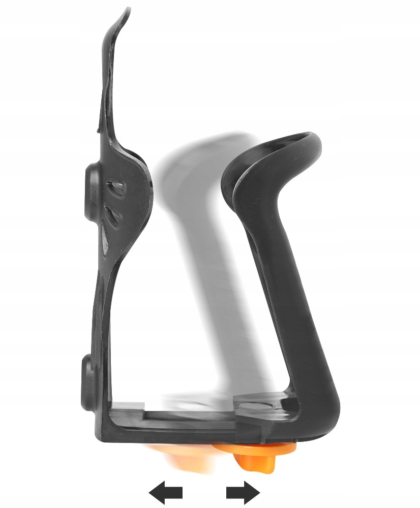 REGULOWANY KOSZYK UCHWYT NA BIDON BUTELKĘ CZARNY Model Stojak na napój na rower