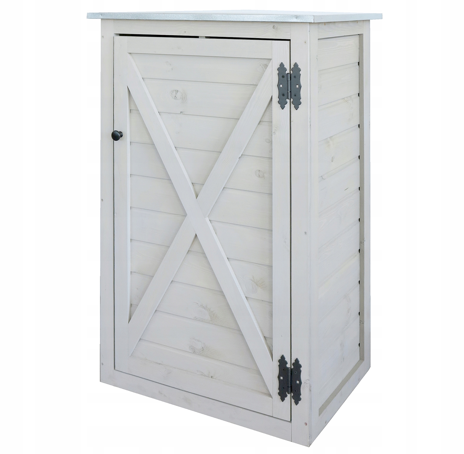 Dřevěná Zahradní Skříň S Kovovým Krytem, Skříň, Truhla