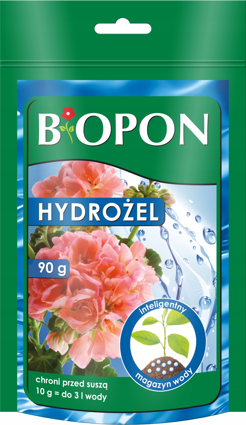 BIOPON HYDROŻEL GRANULKI OCHRONA ROŚLIN PRZED SUSZĄ 90G