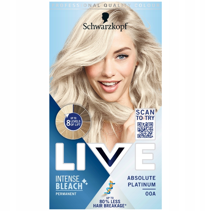 

Live Schwarzkopf Farba do Włosów 00A Rozjaśniacz